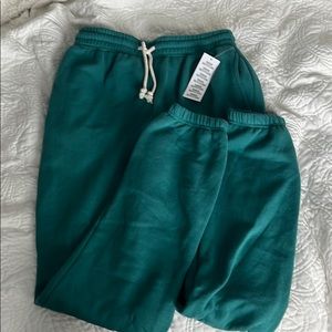 Green urban outfitters sweatpants